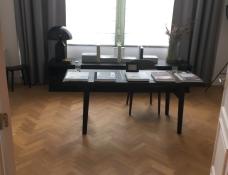 Massief eiken visgraat parket